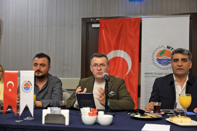 MERSİN İŞ DÜNYASI ORTAK AKILDA BULUŞTU: ÜRETİM, İHRACAT VE LOJİSTİK MASAYA YATIRILDI MTSO BAŞKANI ÇAKIR: 
