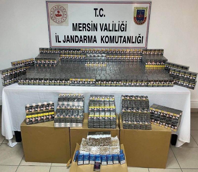 MERSİN’DE KAÇAK MAKARON OPERASYONU: 2 GÖZALTI