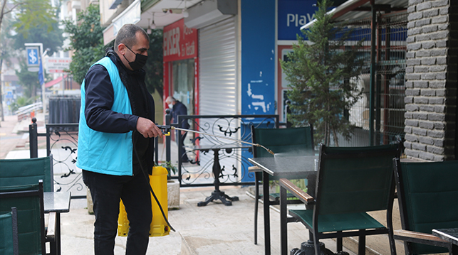 Dezenfeksiyon çalışmaları sürüyor