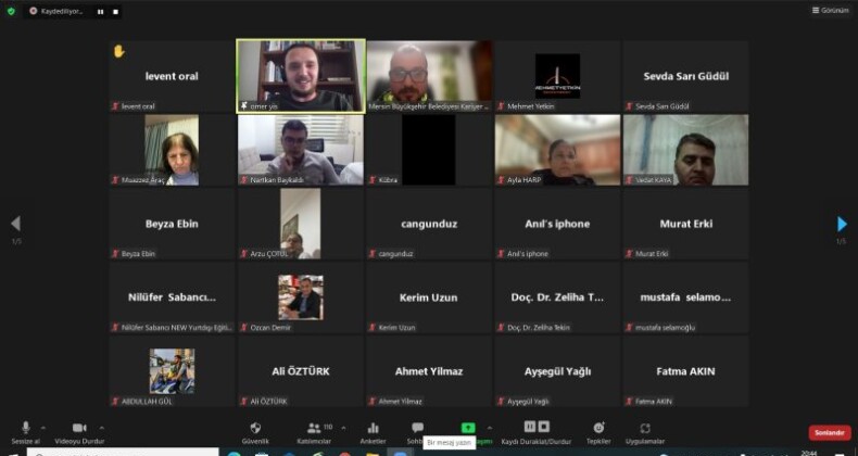 “Dijital Liderler Mersin’de” Projesi Kapsamında Çevrimiçi Program Gerçekleştirildi