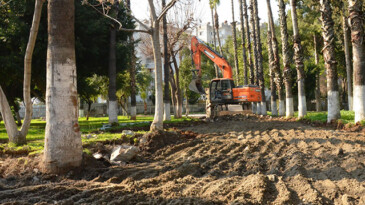 Tarsus Atatürk Gençlik Parkı’nda yenileme çalışması