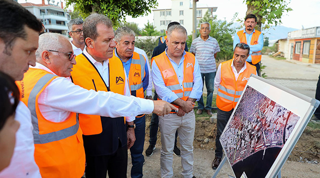 SEÇER, ANAMUR’DA YOL ÇALIŞMALARINI İNCELEDİ