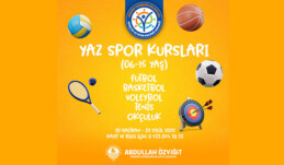 YAZ SPOR KURSLARI İÇİN KAYITLAR BAŞLADI