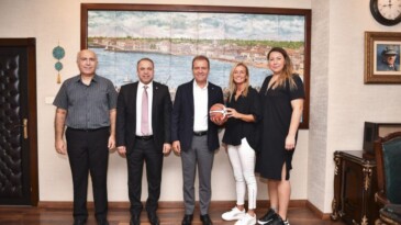 Türkiye Basketbol Federasyonu heyetinden Başkan Seçer’e ziyaret