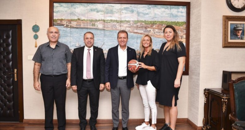 Türkiye Basketbol Federasyonu heyetinden Başkan Seçer’e ziyaret