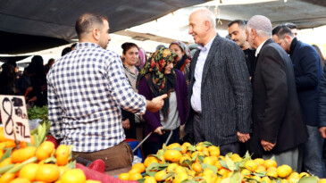 Başkan Gültak’tan pazar ziyareti