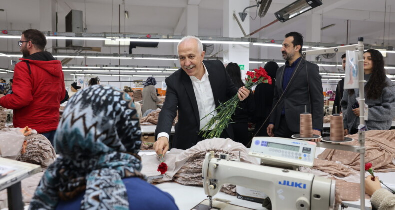 Başkan Gültak, tekstil çalışanlarıyla buluştu