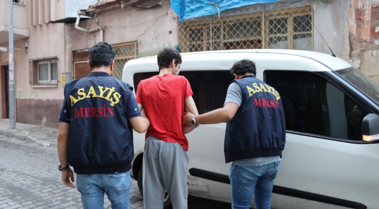 Mersin’de hapis cezasıyla aranan şahıslara eş zamanlı operasyon: 78 gözaltı
