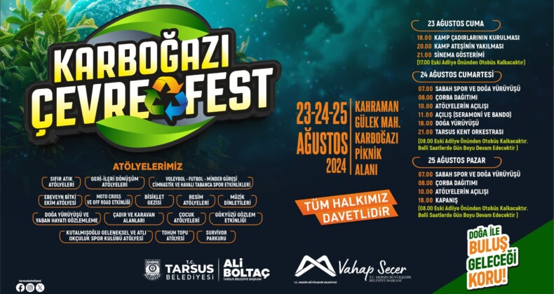 TARSUS’TA KARBOĞAZI ÇEVRE FESTİVALİ DÜZENLENİYOR